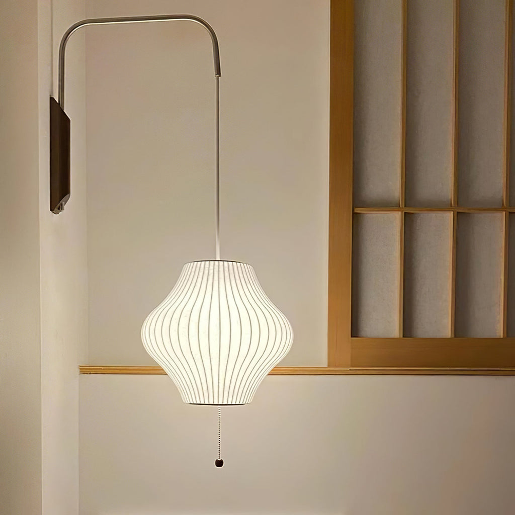 nelson-bubble-wall-lamp-anzaz-White & Walnut wood-2