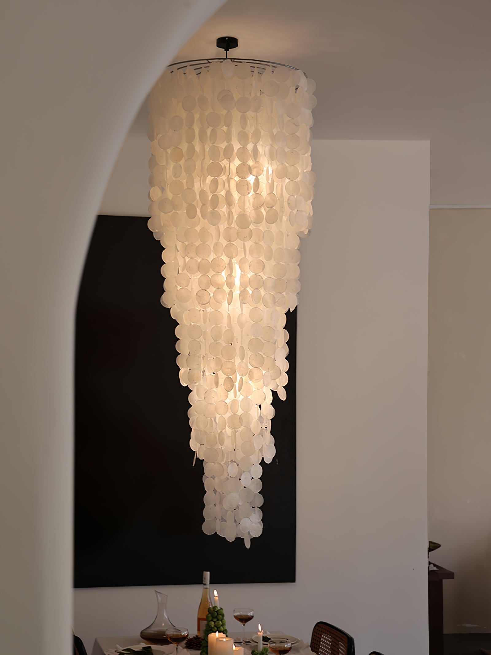 nerida-shell-chandelier-anzaz-Gold & White-2