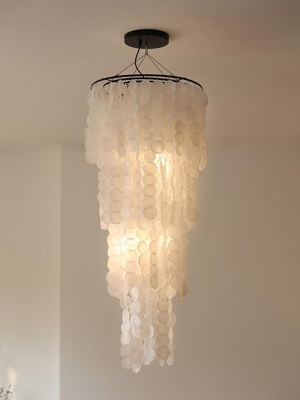 nerida-shell-chandelier-anzaz-Gold & White-3