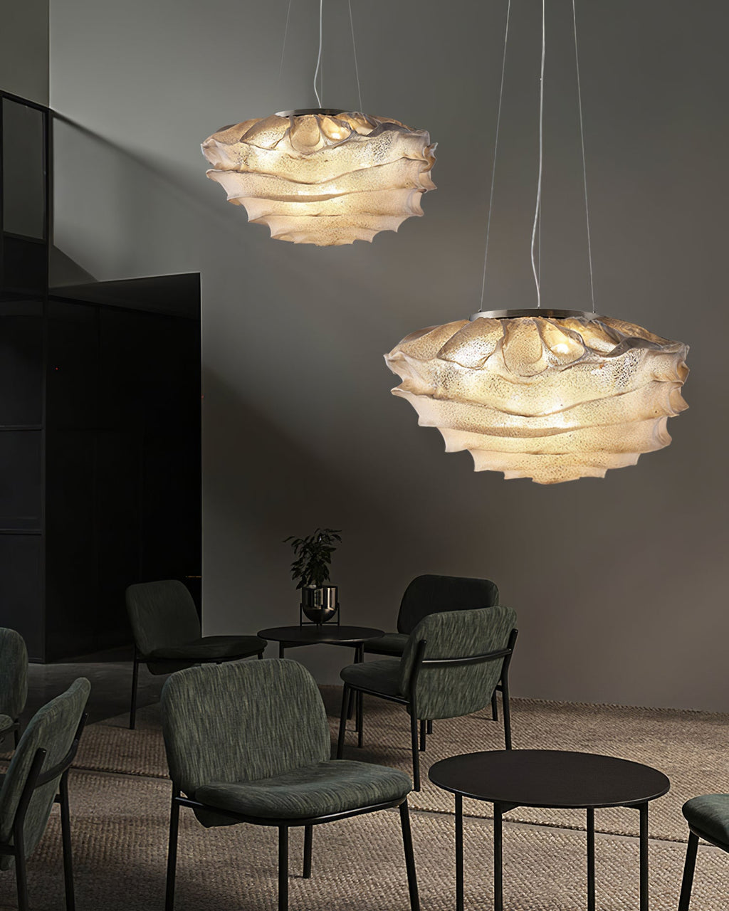 opulent-cloud-pendant-light-anzaz-Stainless Steel & White-3