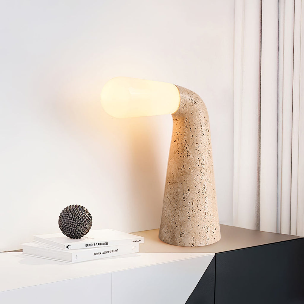 nilo-travertine-table-lamp-anzaz-Yellow Travertine & White-2
