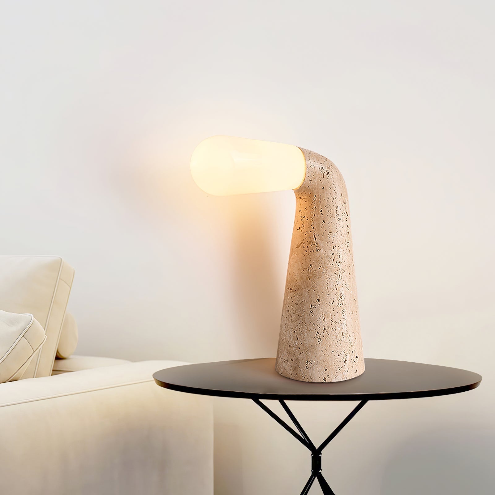 nilo-travertine-table-lamp-anzaz-Yellow Travertine & White-4