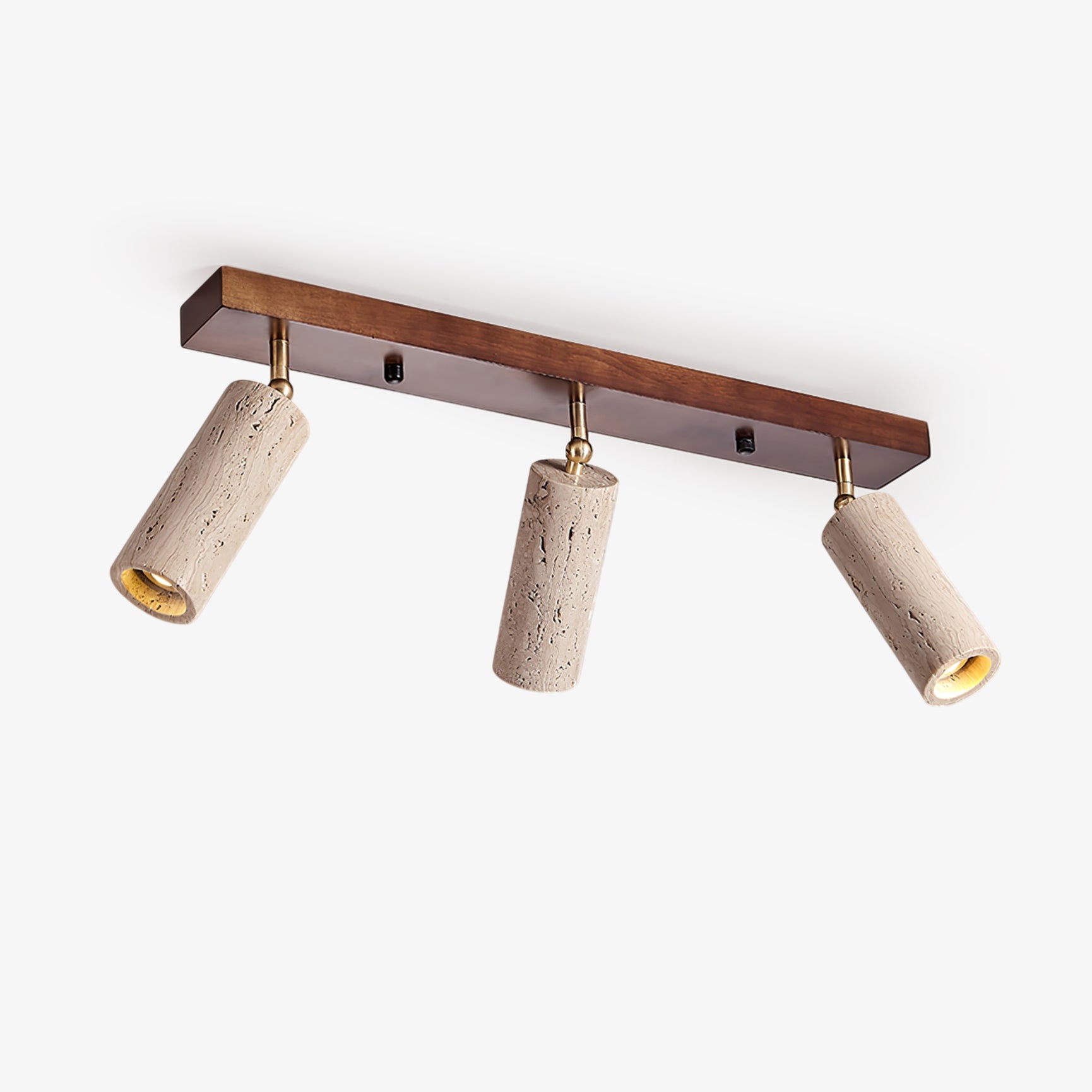 nimbus-ceiling-spotlight-anzaz-Walnut Wood & Yellow Travertine-1