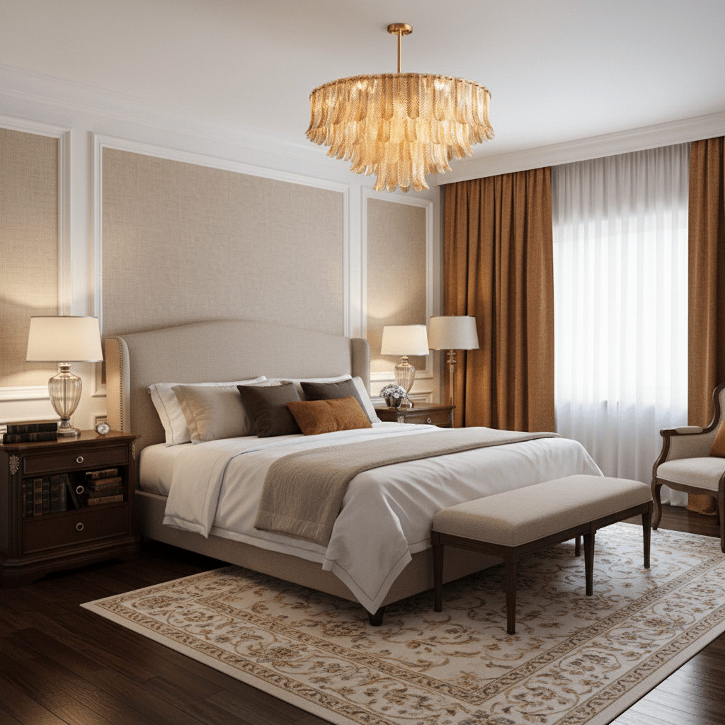 nobelium-tribeca-chandelier-anzaz-Brass & Amber glass-7
