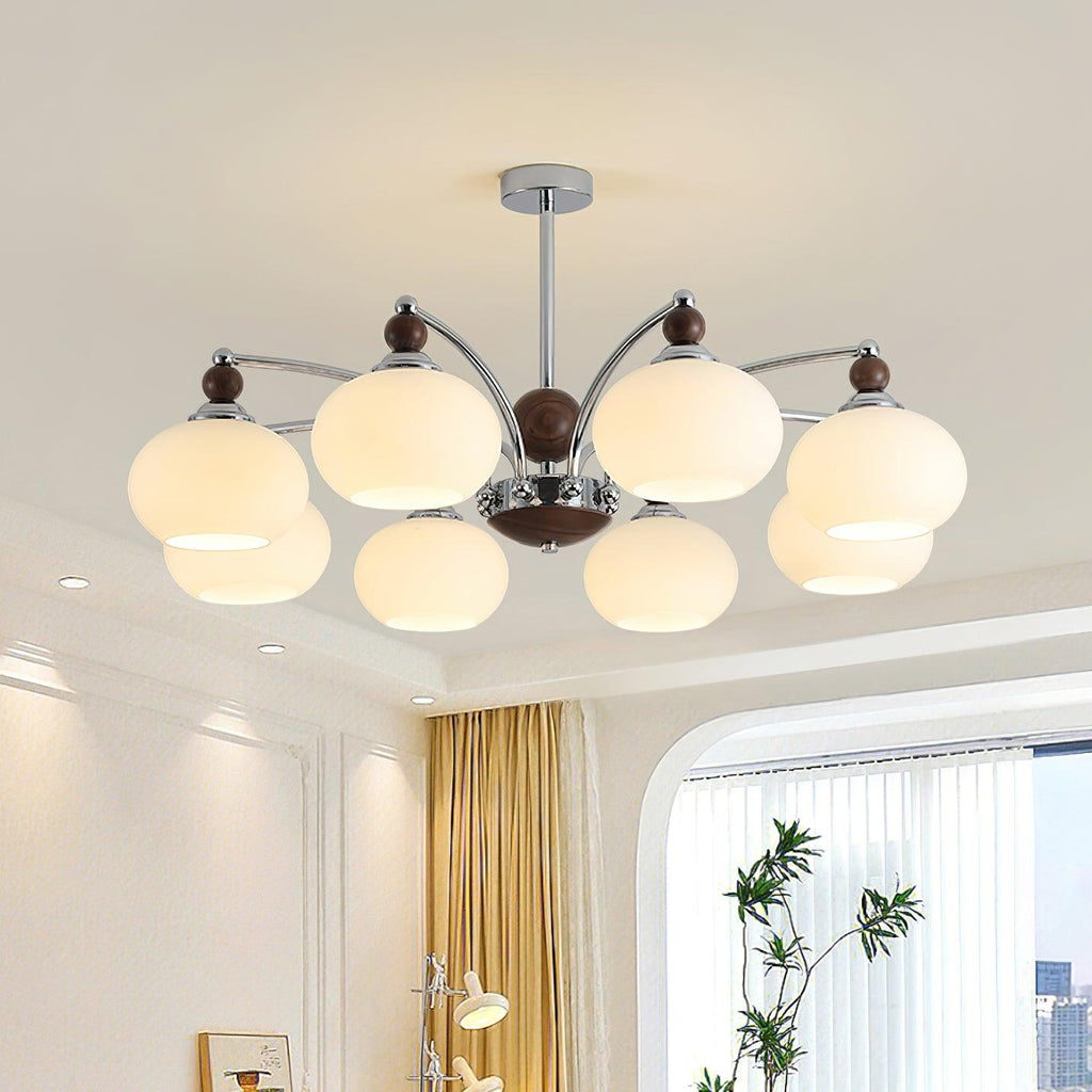 noir-larenta-chandelier-anzaz-Chrome＆Walnut color-2