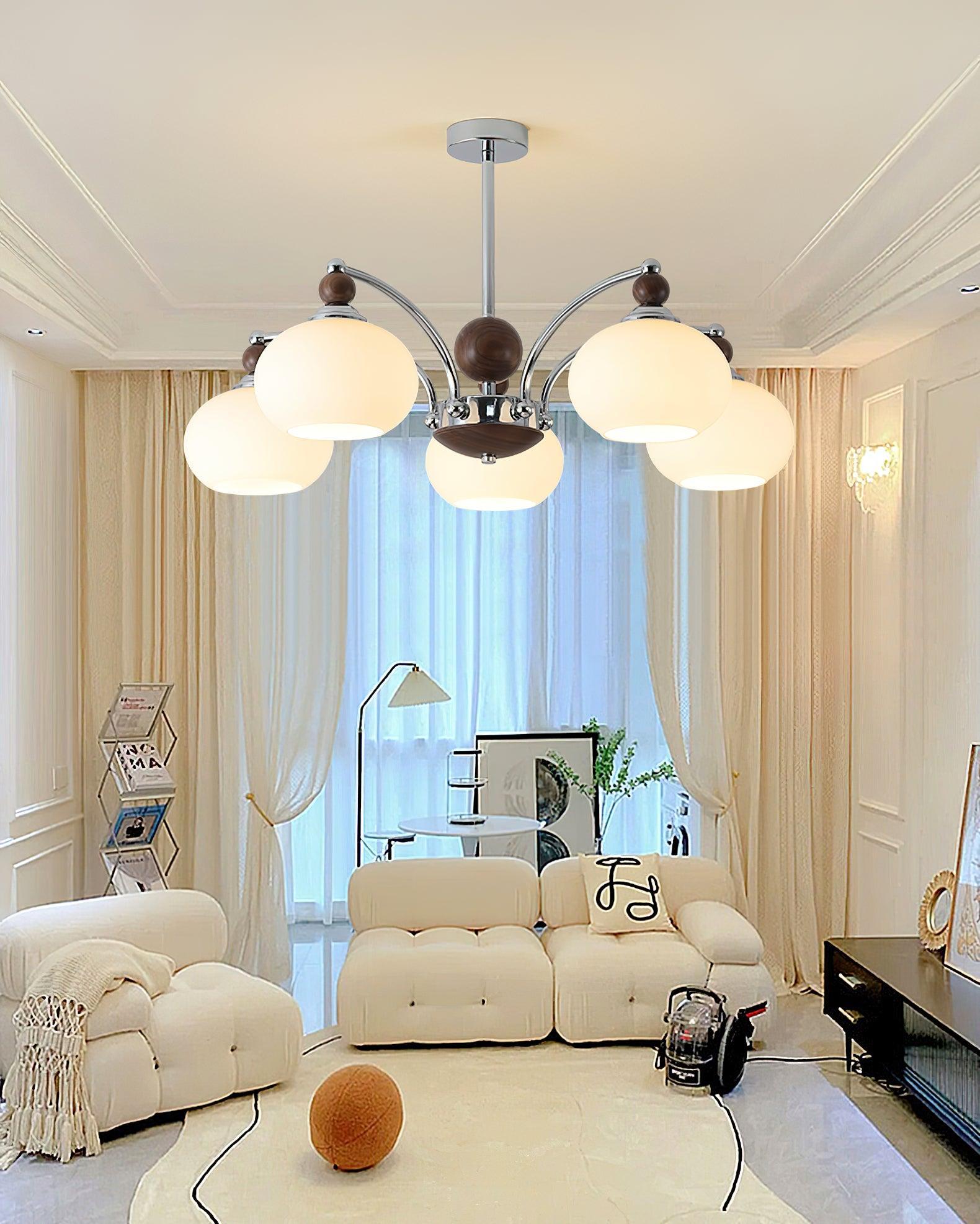 noir-larenta-chandelier-anzaz-Chrome＆Walnut color-3