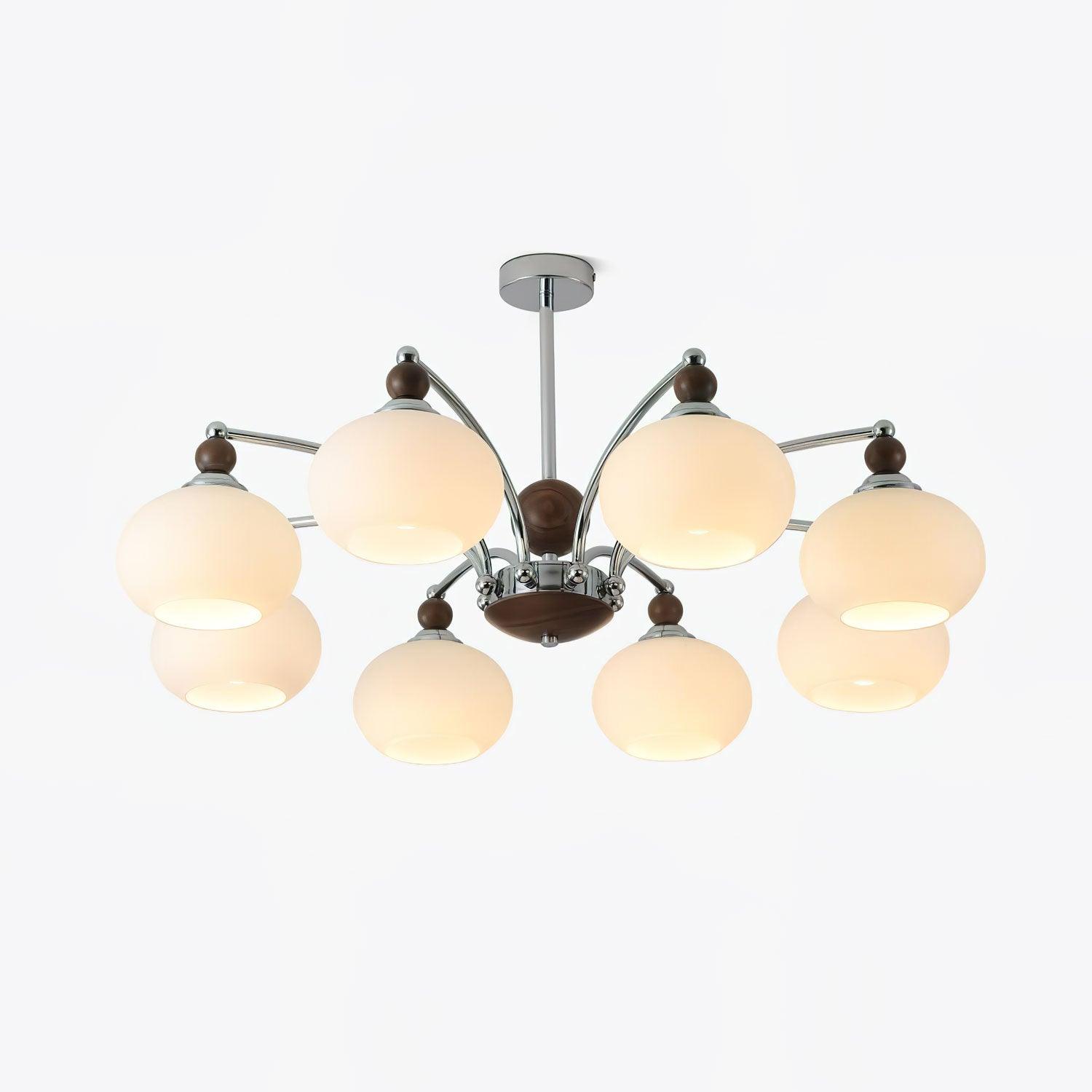 noir-larenta-chandelier-anzaz-Chrome＆Walnut color-1