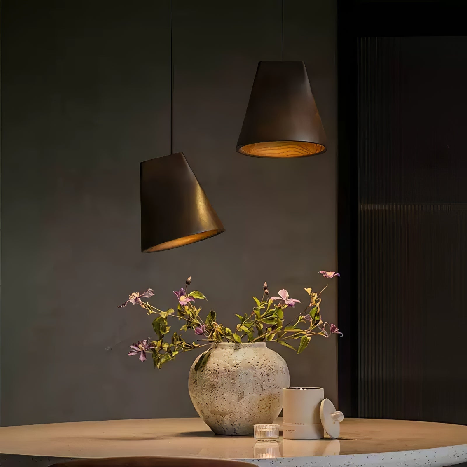 nordic-tilted-wood-pendant-light-anzaz-Walnut Color-2