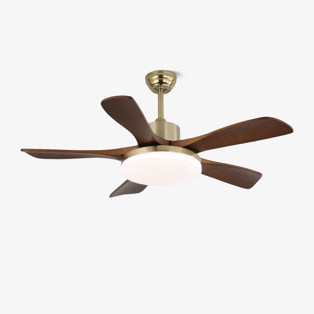 nova-breeze-ceiling-fan-light-anzaz-Nickel & Walnut Wood-1