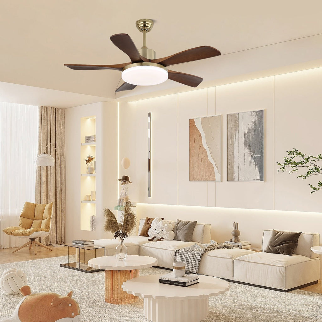 nova-breeze-ceiling-fan-light-anzaz-Nickel & Walnut Wood-4