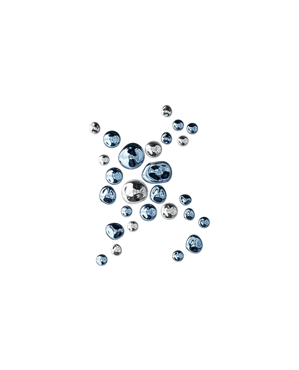 nuggets-wall-lamp-anzaz-Blue & Sliver（Warm Light）-4