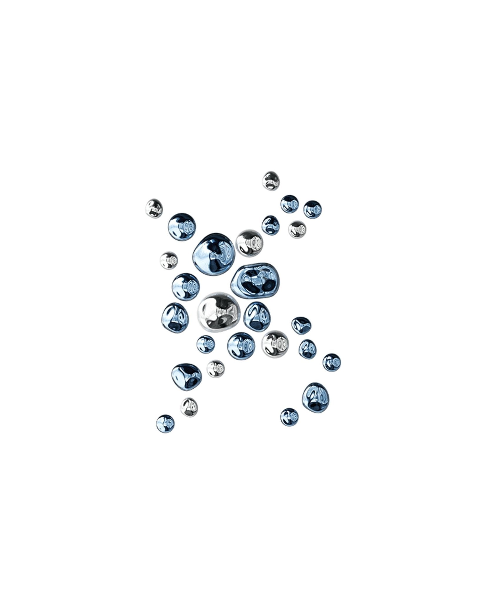nuggets-wall-lamp-anzaz-Blue & Sliver（Warm Light）-4