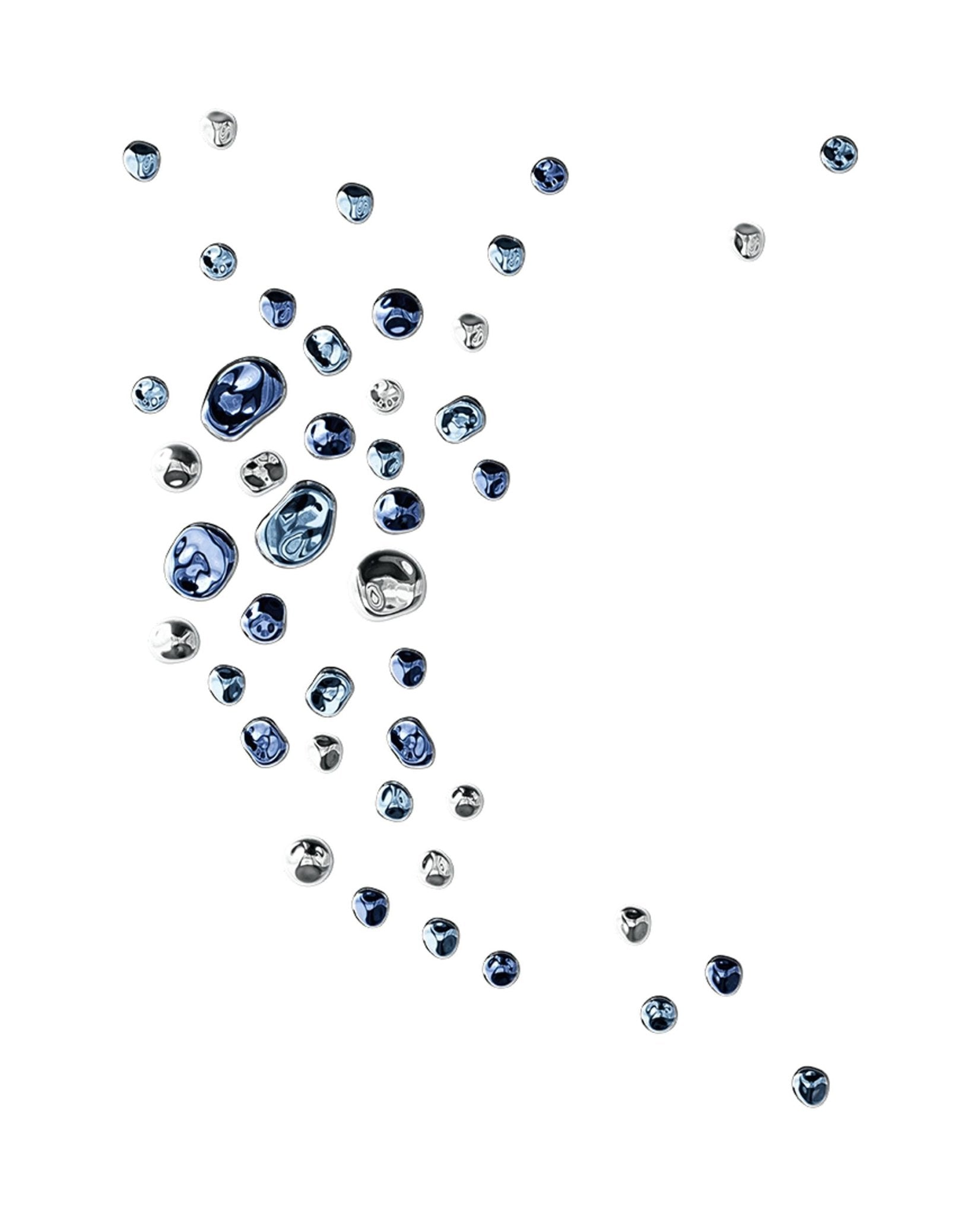 nuggets-wall-lamp-anzaz-Blue & Sliver（Warm Light）-5
