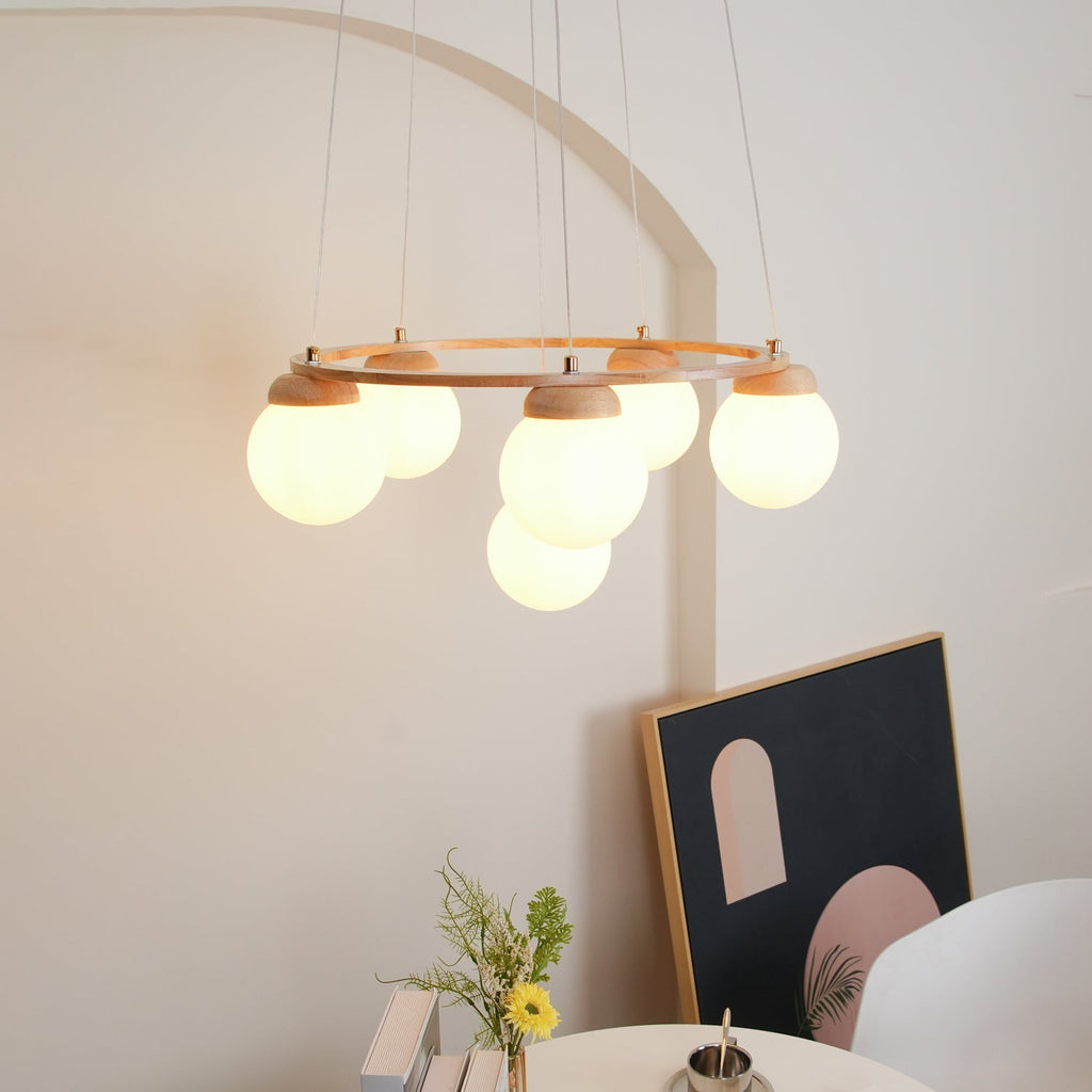 miira-wood-chandelier-anzaz-Walnut Wood Color & White-2