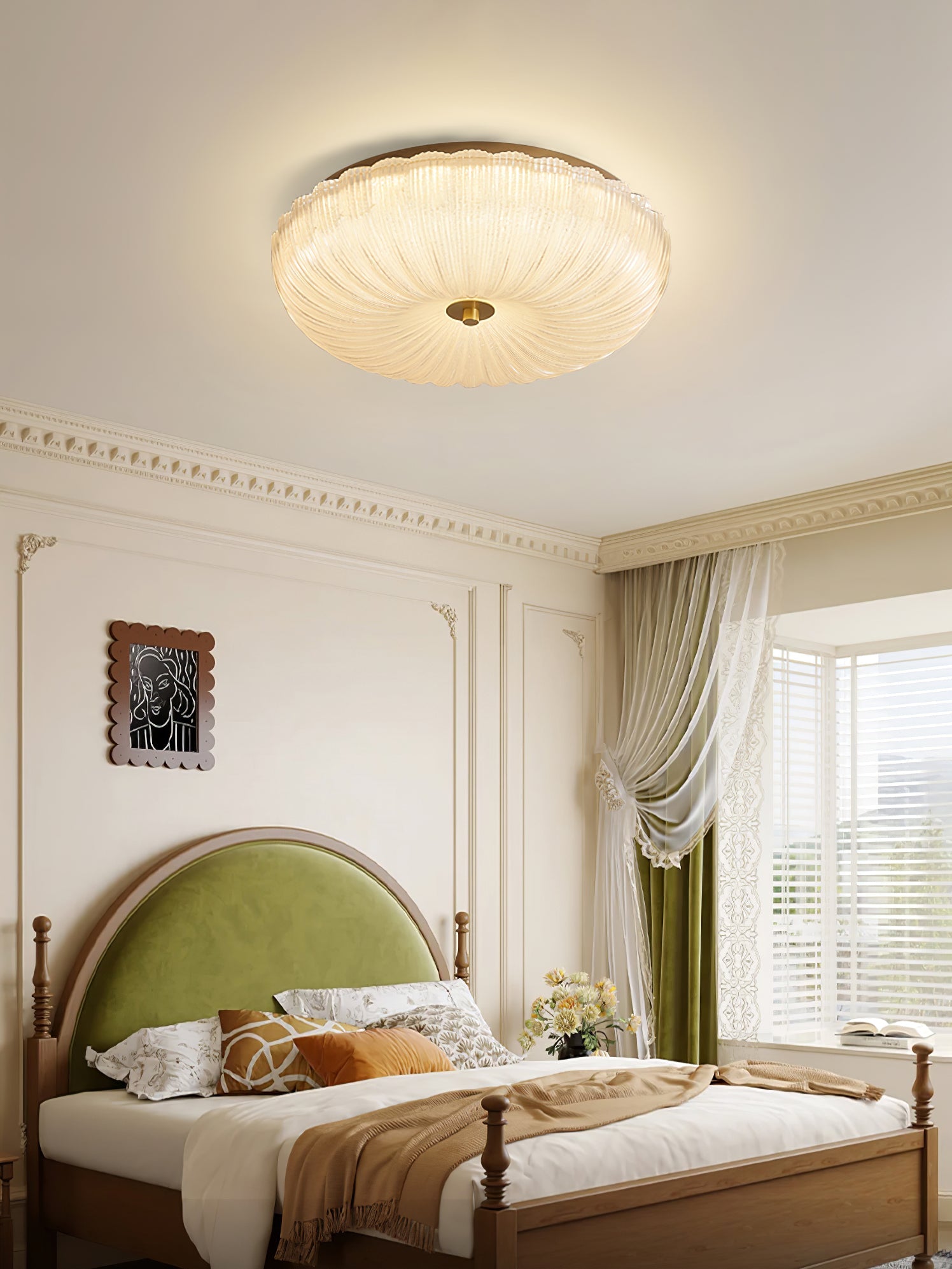 ripple-glass-ceiling-light-anzaz-Gold & Frosted White-6