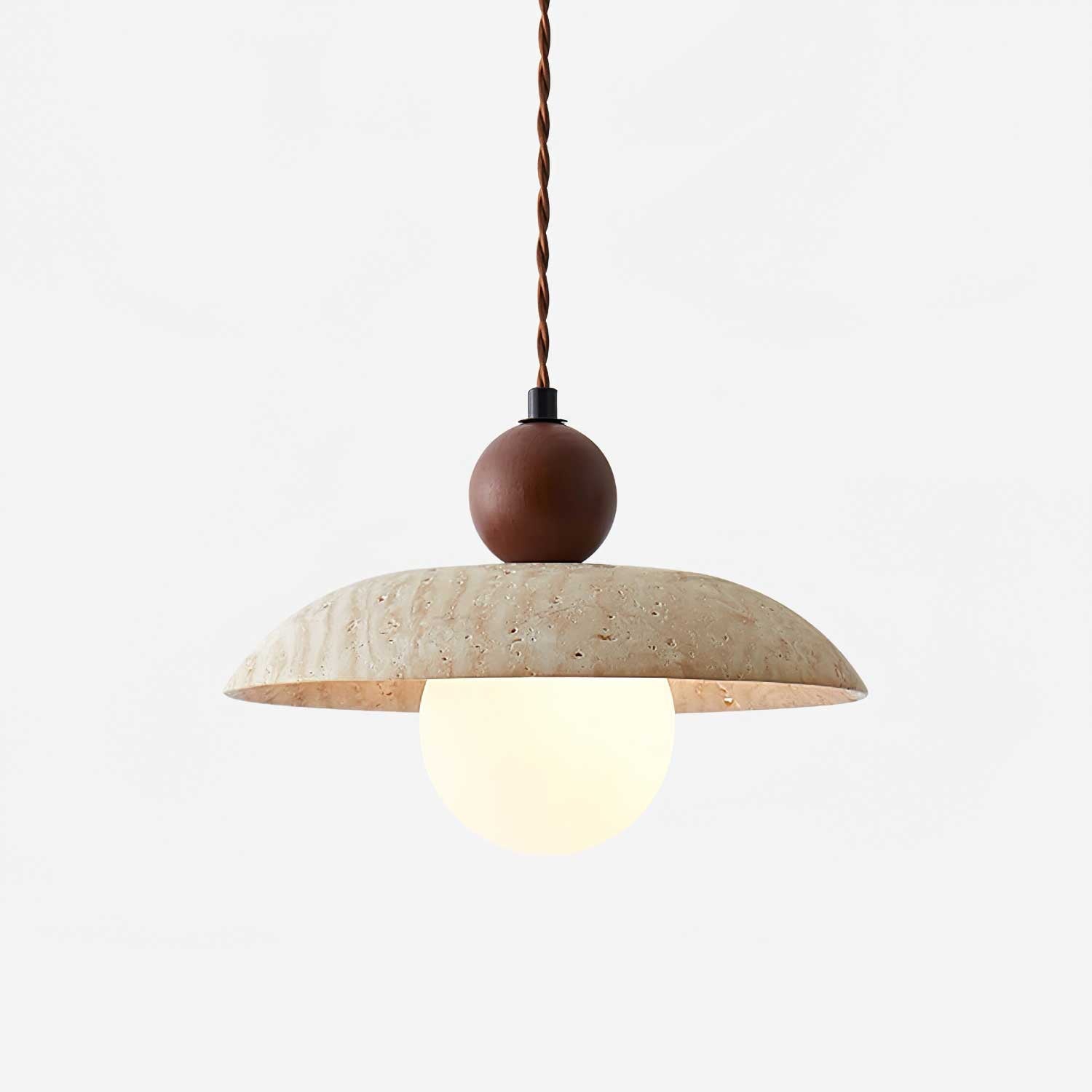 soluna-travertine-pendant-light-anzaz-Yellow Travertine & Walnut Wood-1