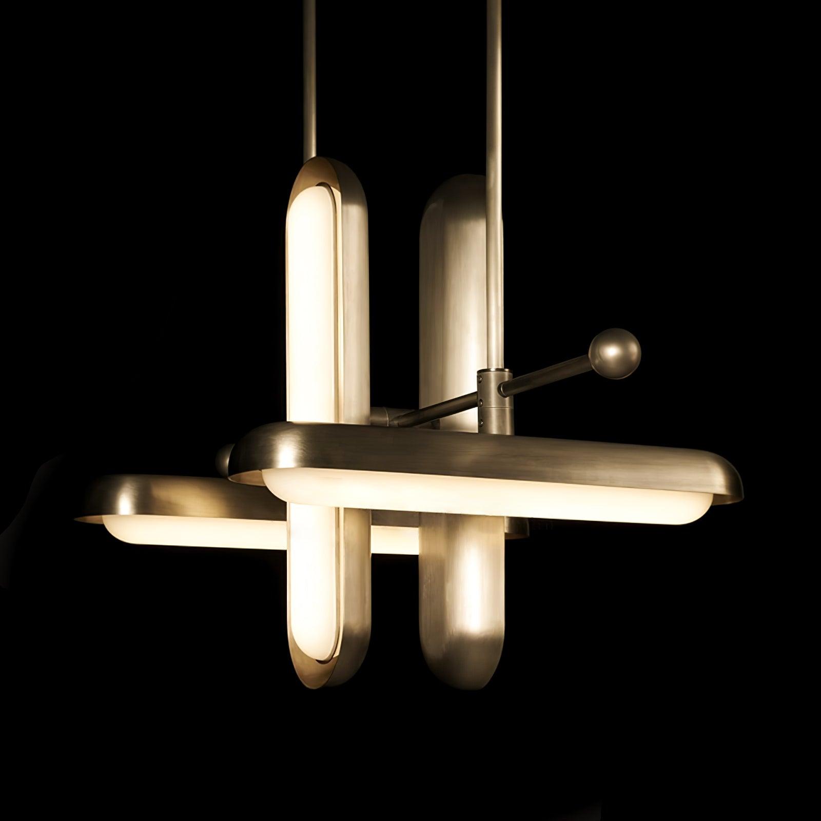 capsule-chandelier-anzaz-Black & Frosted White-7