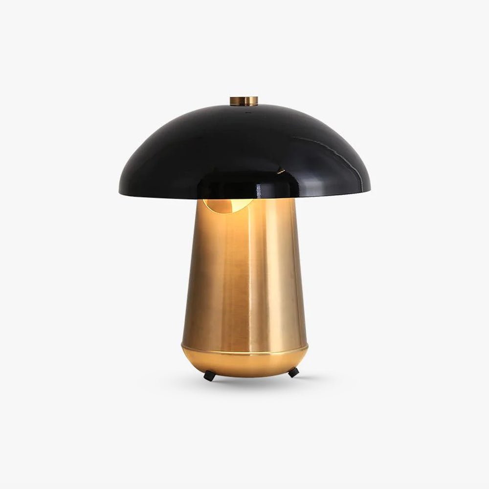 ogno-mushroom-table-lamp-anzaz-Gold & Black-1