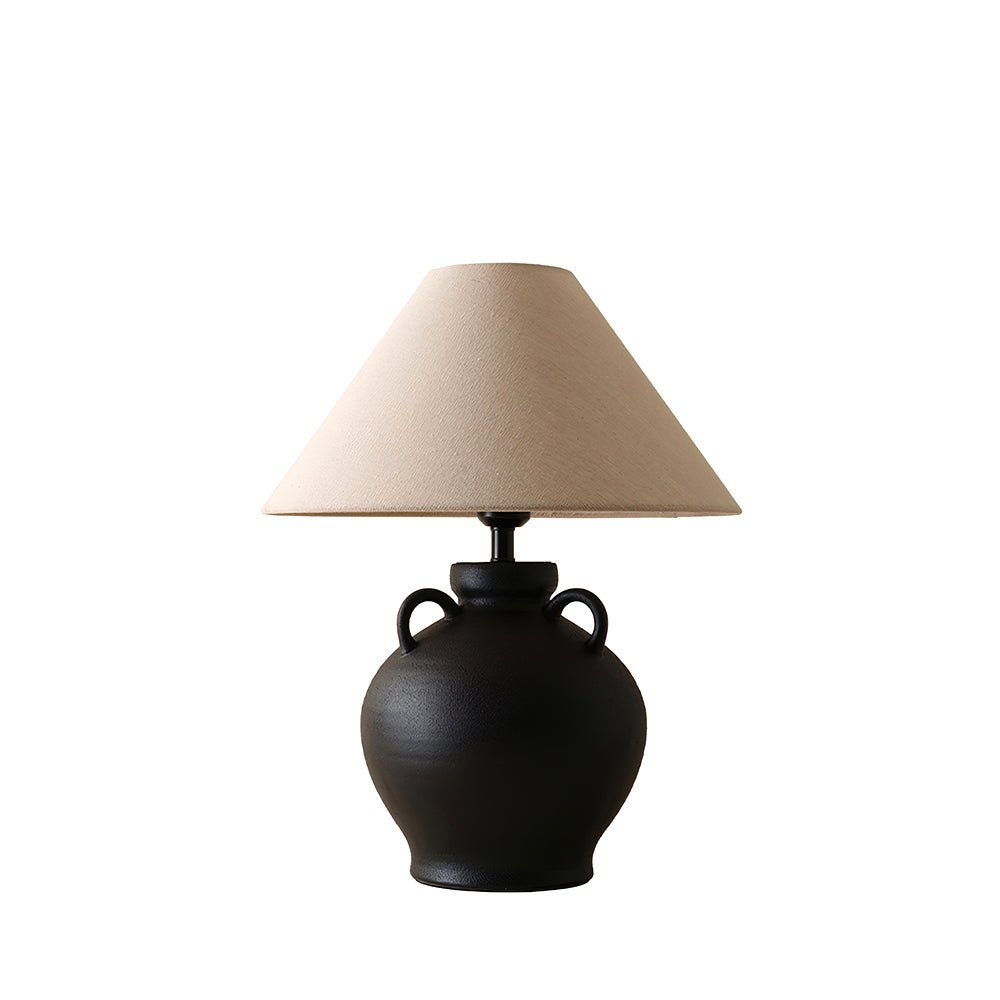 wine-pot-table-lamp-anzaz-Black ceramic & White-8