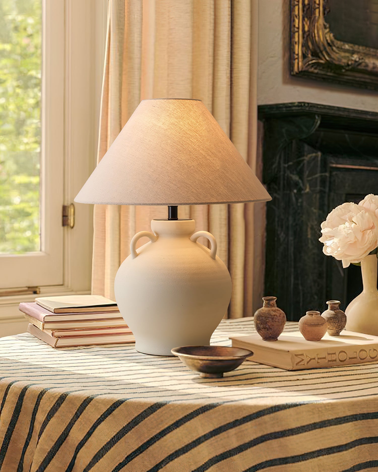 wine-pot-table-lamp-anzaz-Nature ceramic & White-3