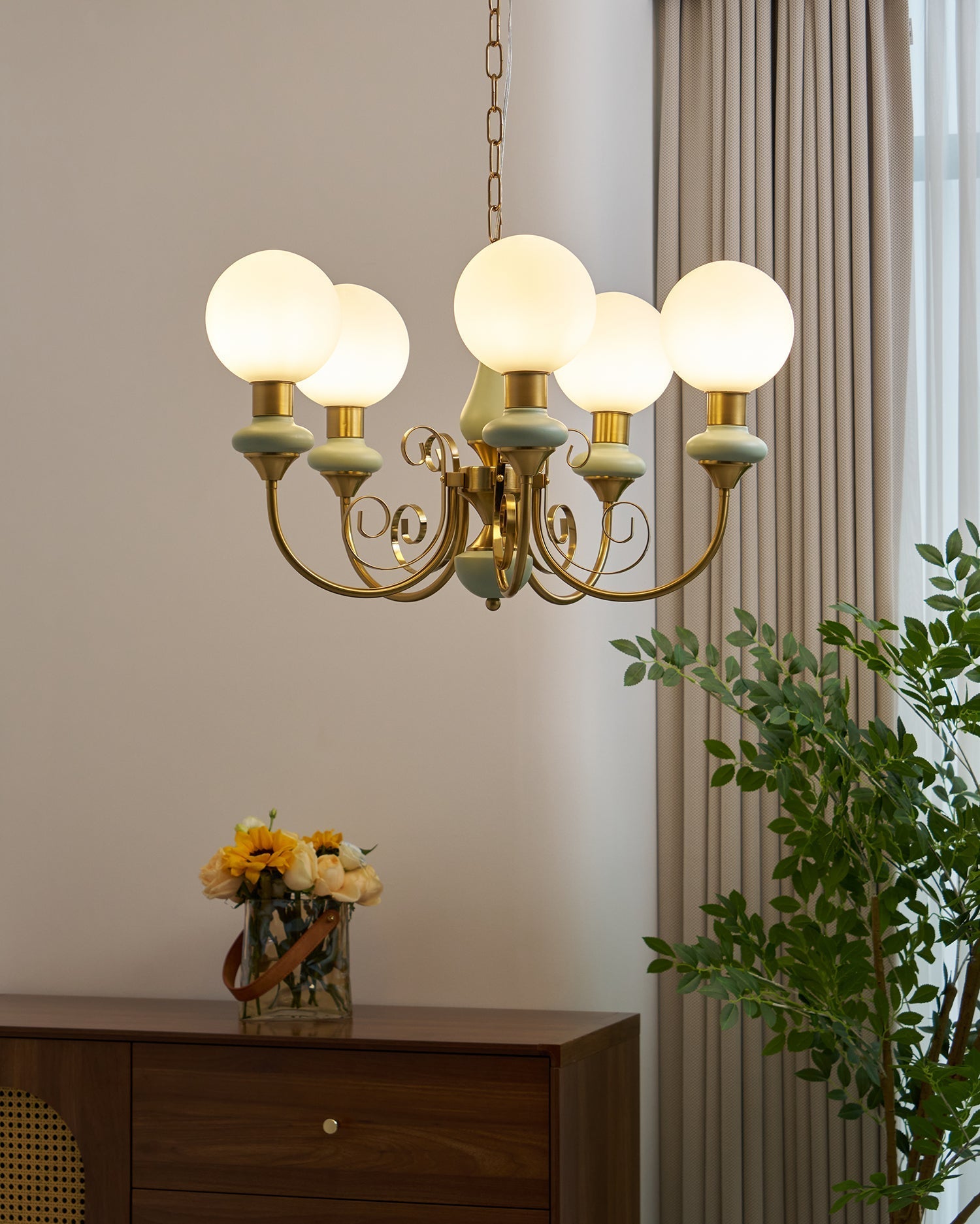 onyx-chandelier-anzaz-Gold & Green-6