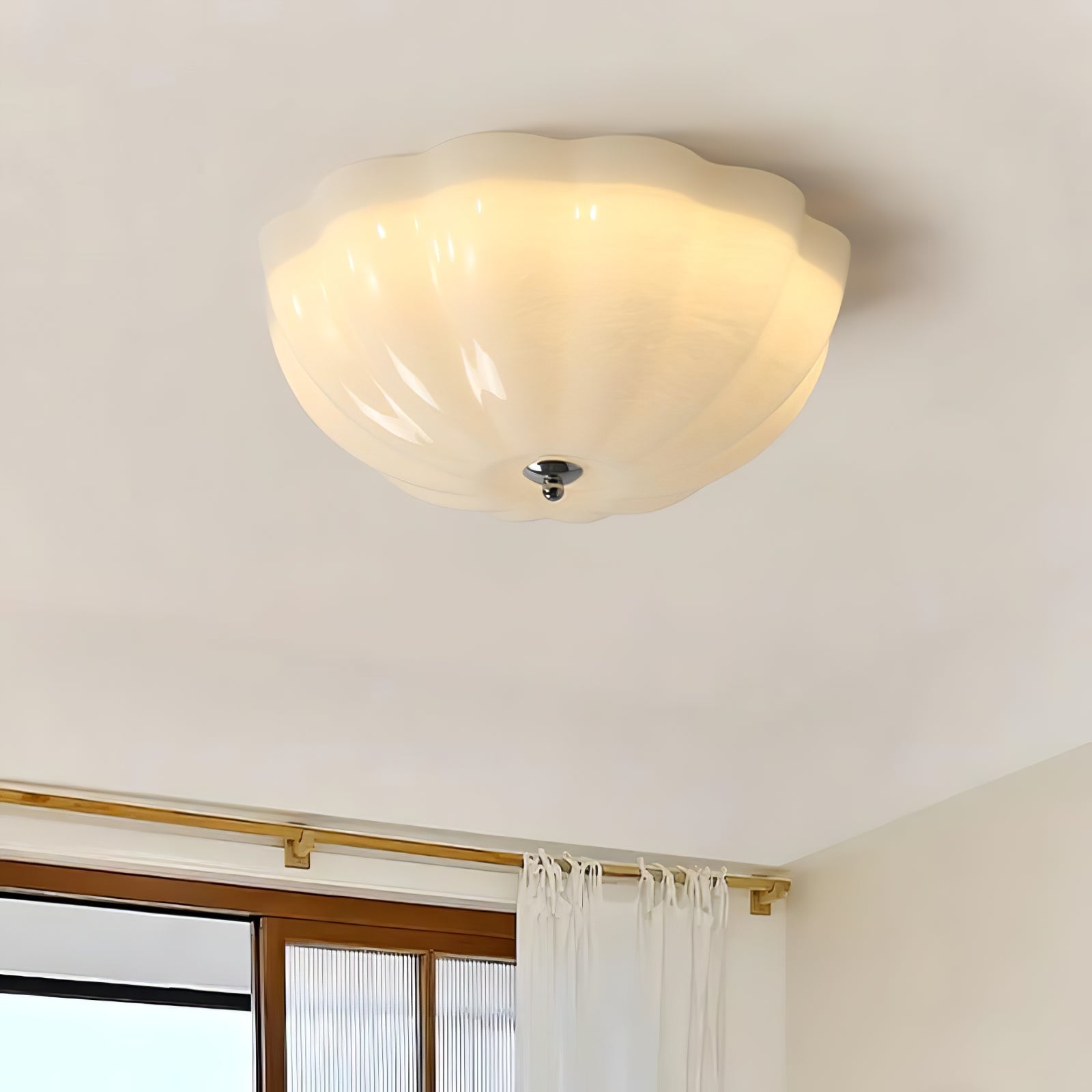 opal-shell-ceiling-lamp-anzaz-Chrome & W hite-2