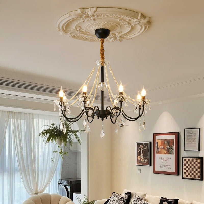 opulence-crystal-chandelier-anzaz-Black & Clear-2