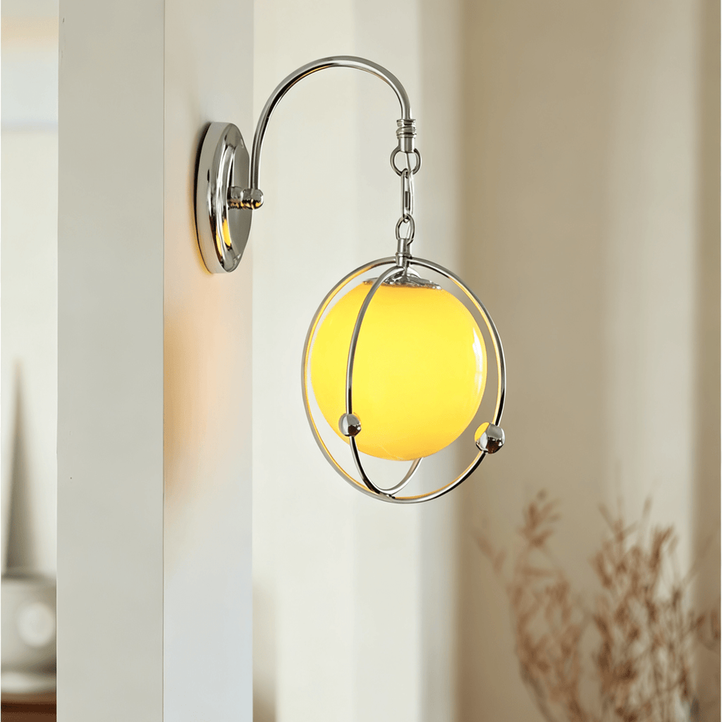 orb-cage-semi-wall-lamp-anzaz-Chrome & Beige-2