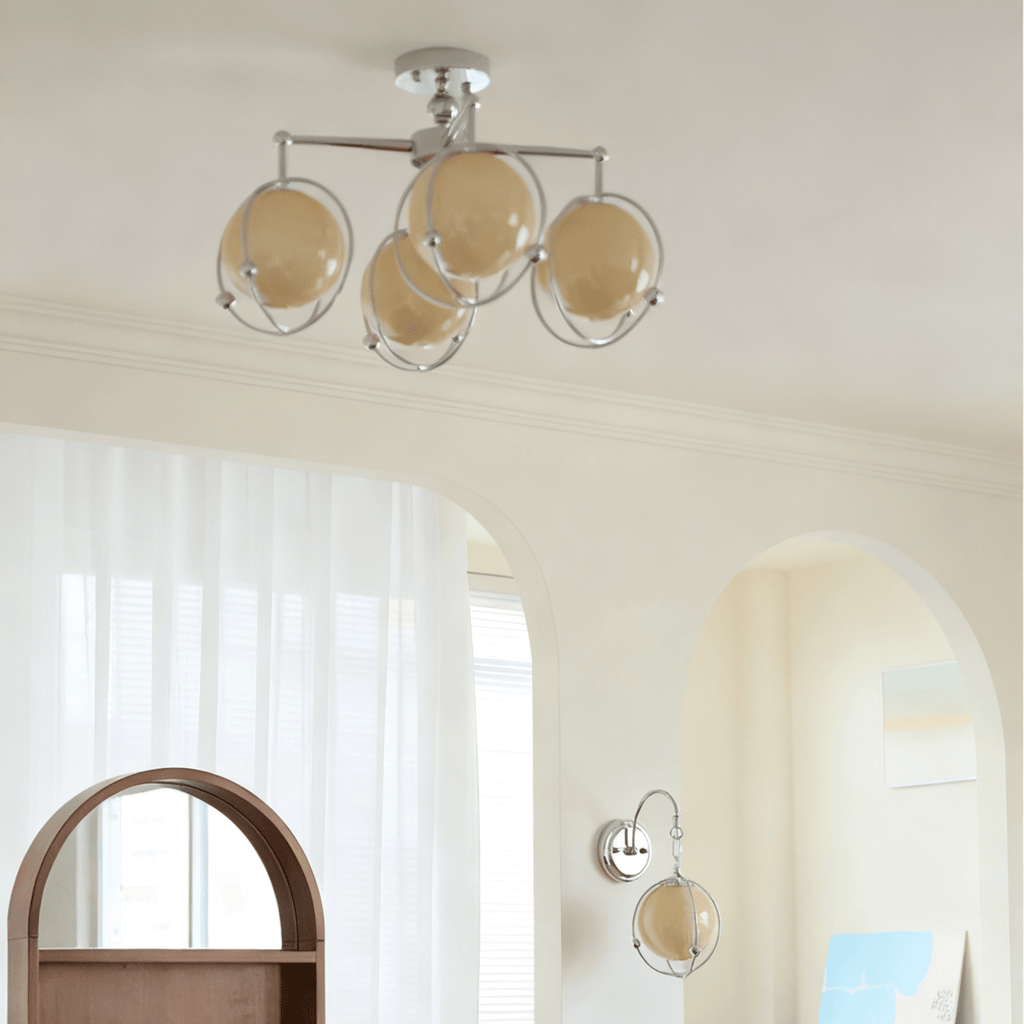 orb-cage-semi-wall-lamp-anzaz-Chrome & Beige-4