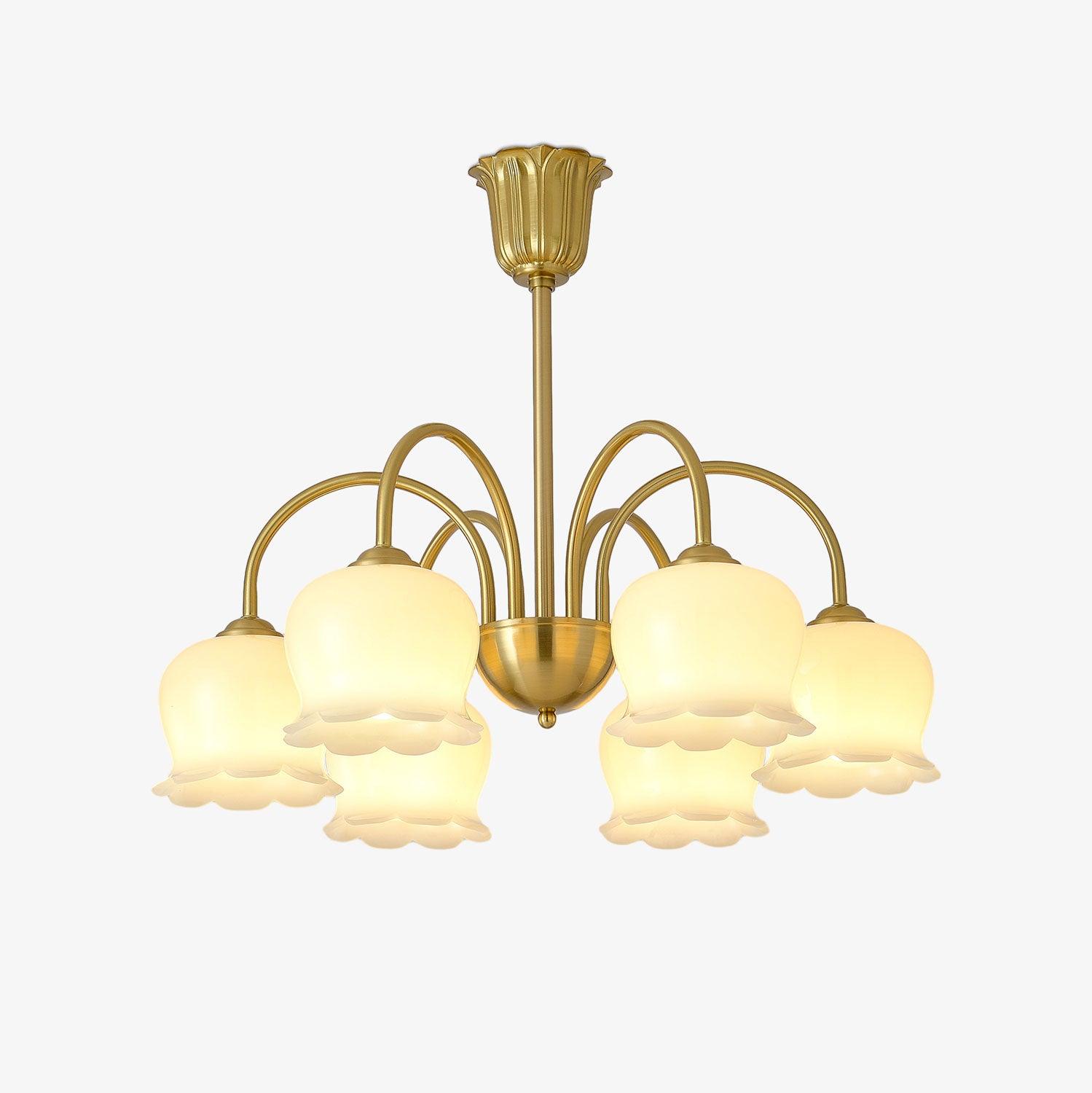 orchids-gold-chandelier-anzaz-Brass & Beige-1