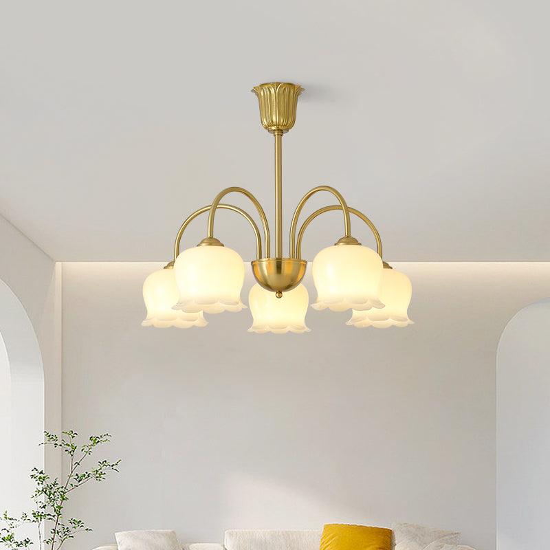 orchids-gold-chandelier-anzaz-Brass & Beige-3
