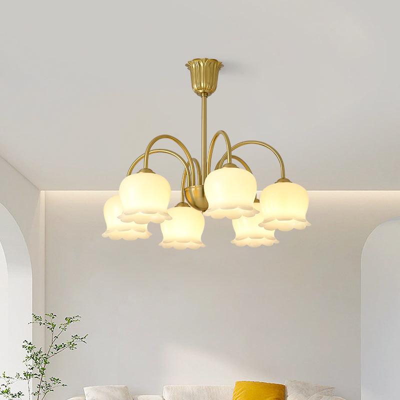 orchids-gold-chandelier-anzaz-Brass & Beige-4
