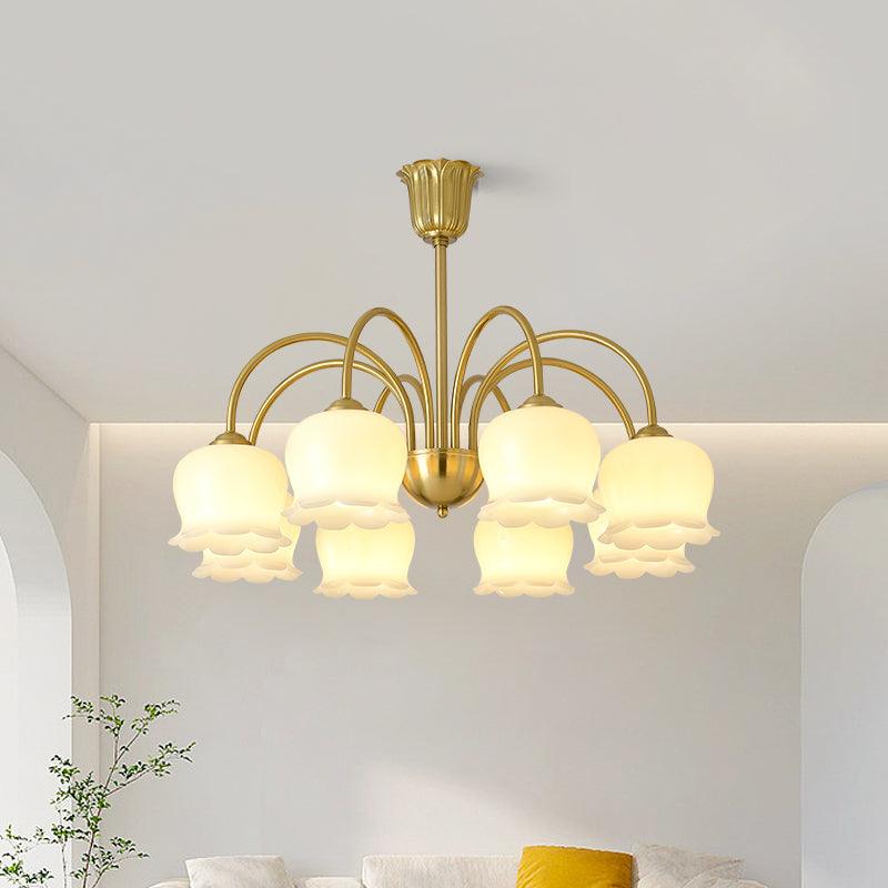 orchids-gold-chandelier-anzaz-Brass & Beige-2