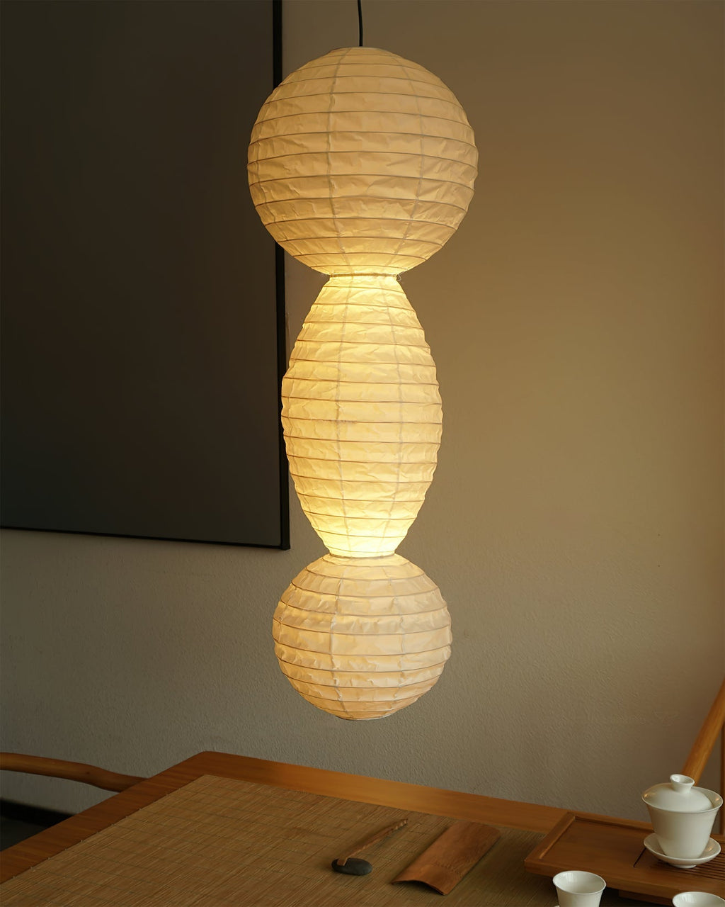 ori-lantern-series-swag-pendant-lamp-anzaz-White & White Wire-4