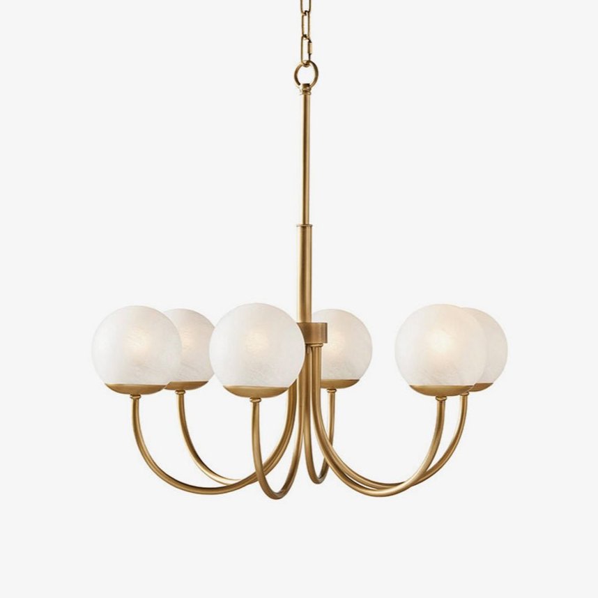 orillia-glass-chandelier-anzaz-Brass & White-1
