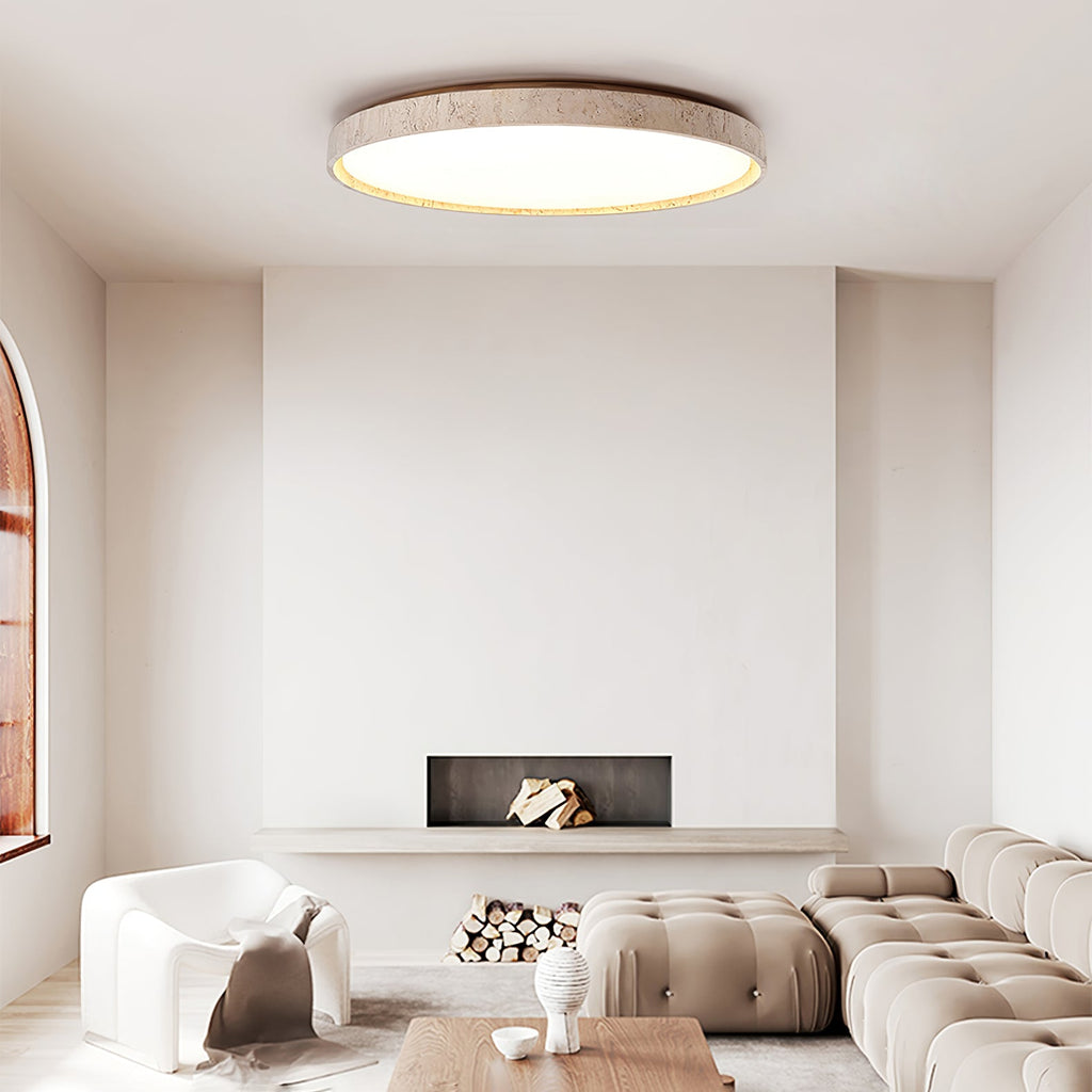 oro-circle-ceiling-light-anzaz-Wood Color & Yellow Travertine-3