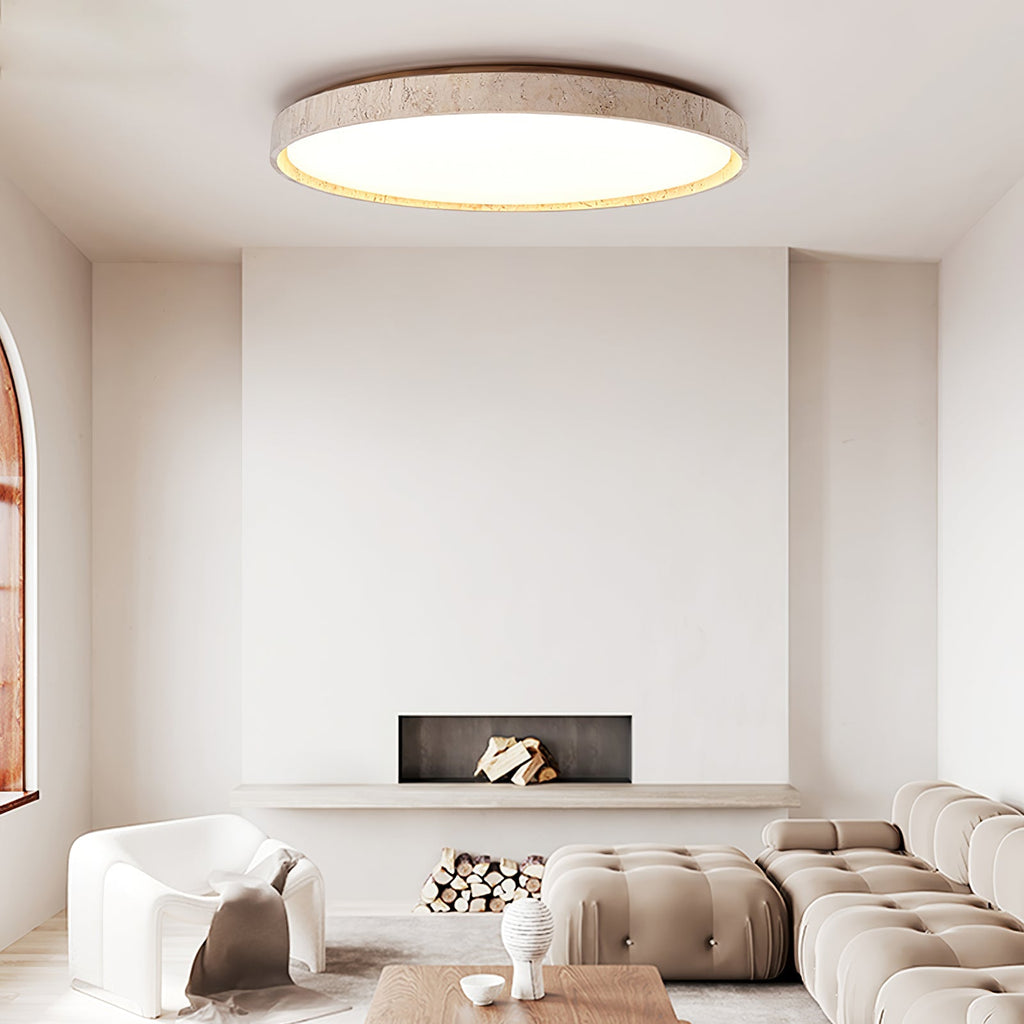 oro-circle-ceiling-light-anzaz-Walnut Color & Yellow Travertine-8