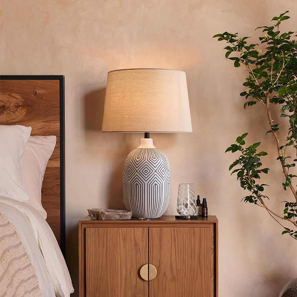 oryza-geometric-table-lamp-anzaz-White & Black-2