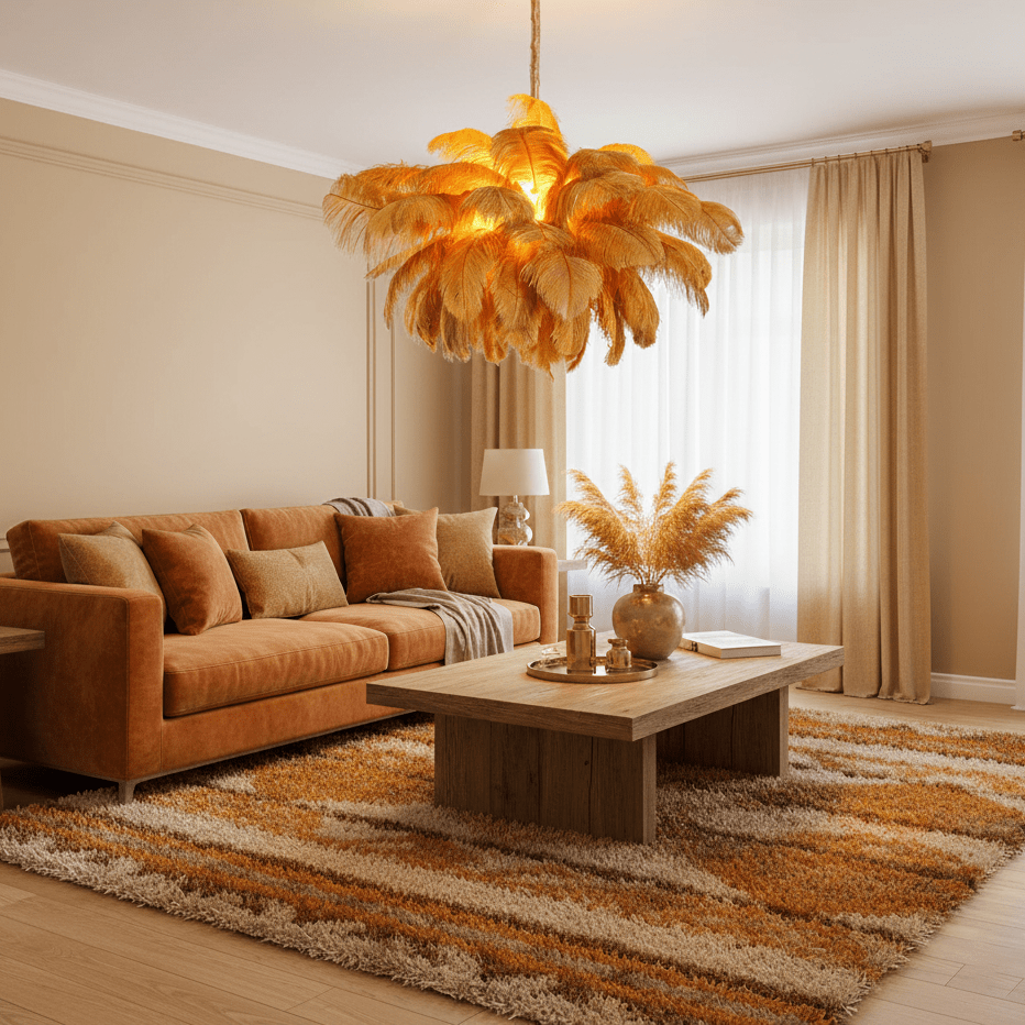 ostrich-feather-pendant-lamp-anzaz-Polished brass-9