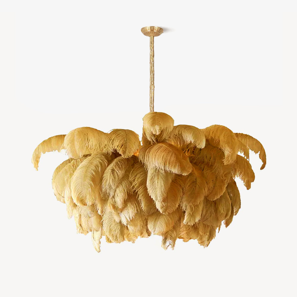 ostrich-feather-pendant-lamp-anzaz-Polished brass-1