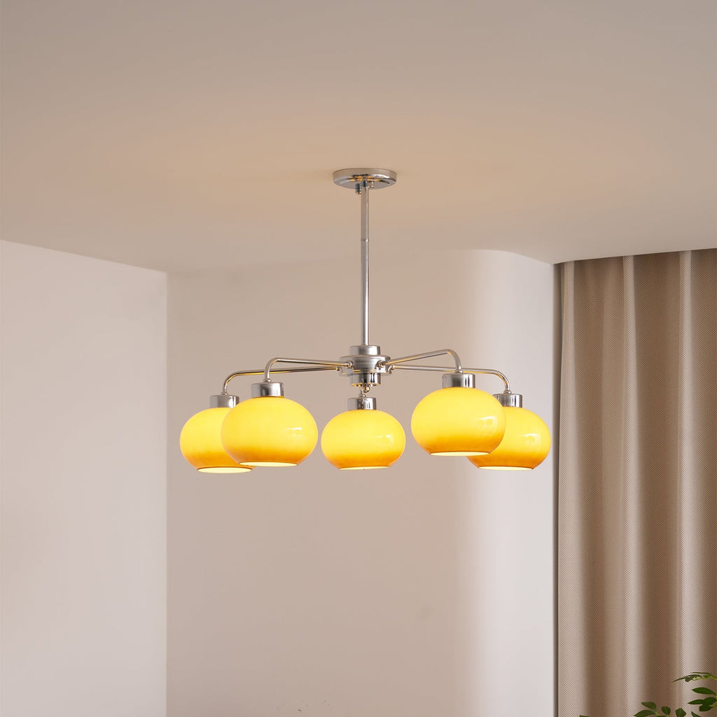 oval-persimmon-chandelier-anzaz-Chrome+Dark orange-3