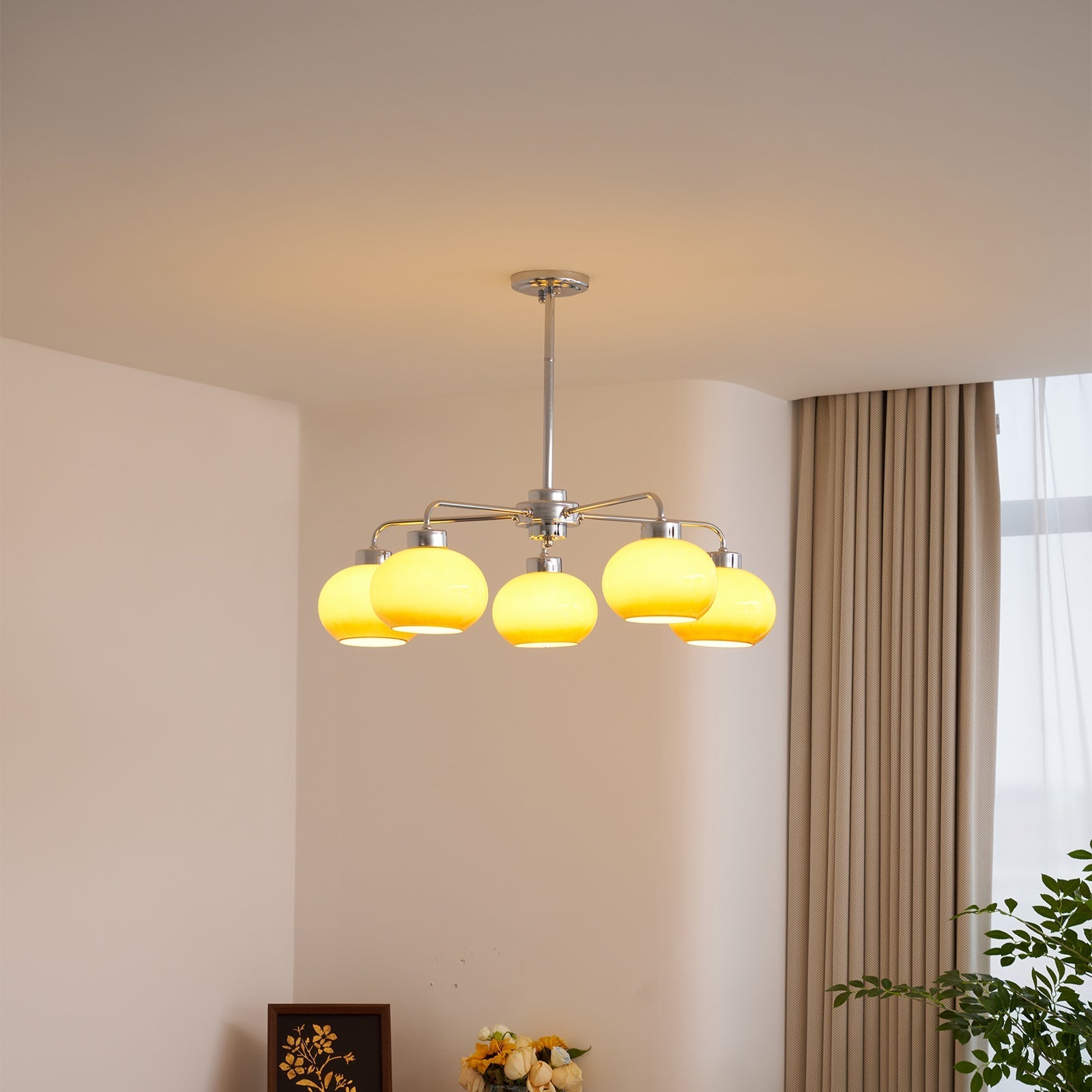 oval-persimmon-chandelier-anzaz-Chrome+Dark orange-5
