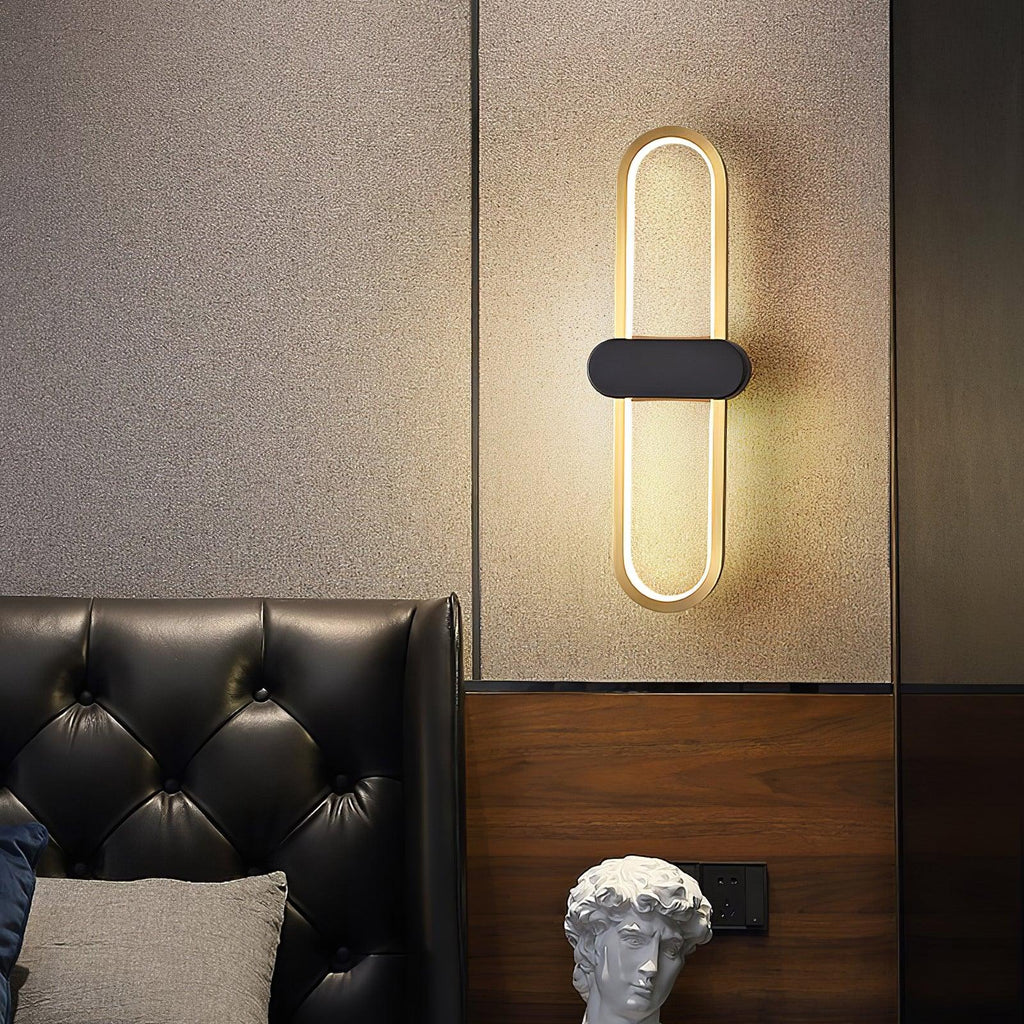 oval-led-wall-lamp-anzaz-Black & Gold-3