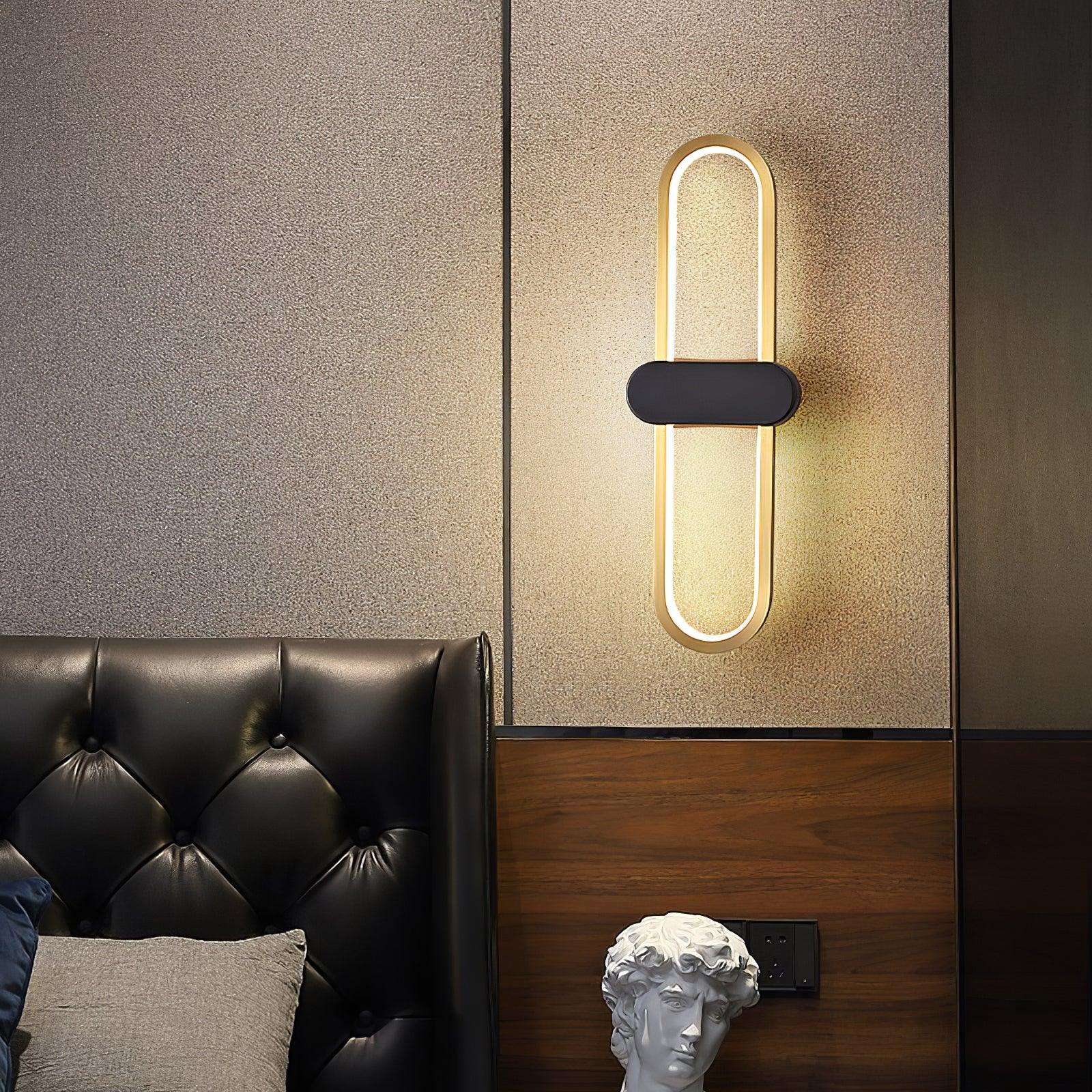 oval-led-wall-lamp-anzaz-Black & Gold-3
