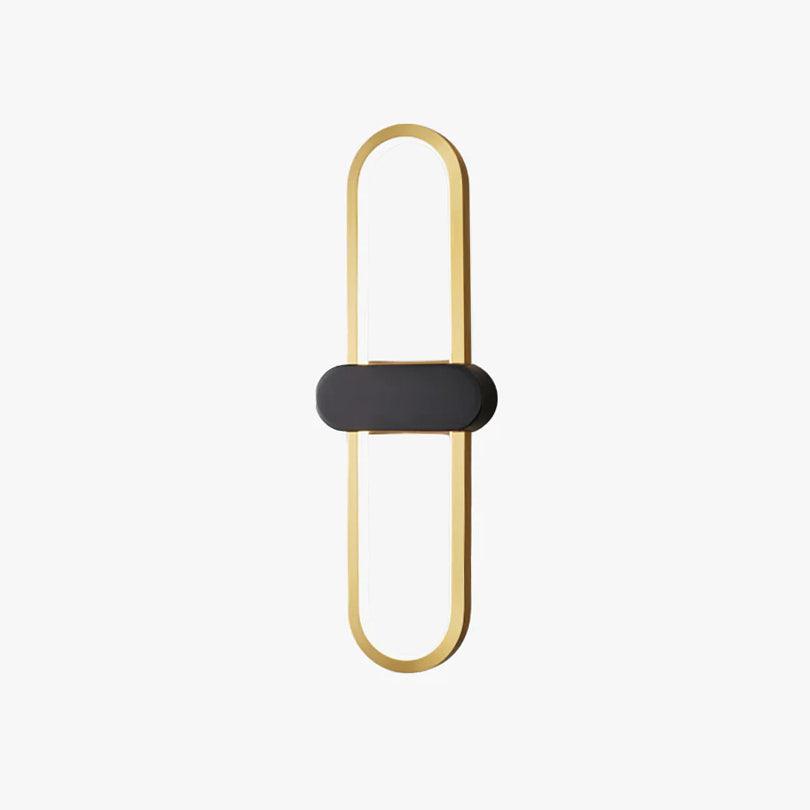 oval-led-wall-lamp-anzaz-Gold & Black-1
