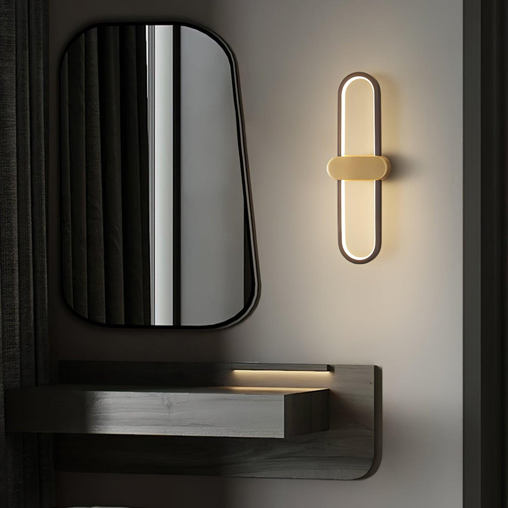 oval-led-wall-lamp-anzaz-Gold & Black-2