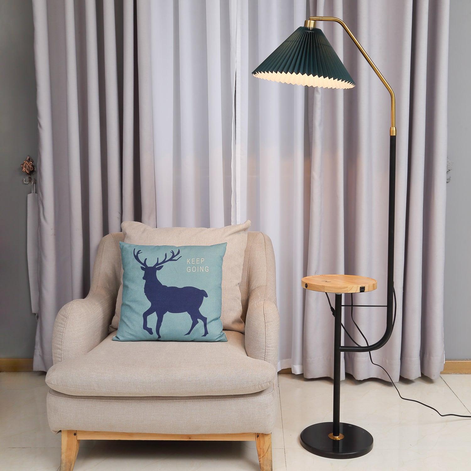 ozz-floor-lamp-anzaz-Green & Black & Gold-2