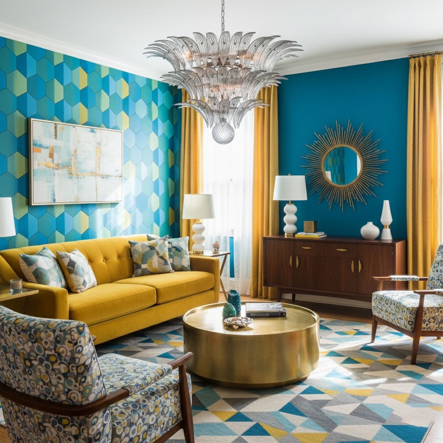 palm-grove-murano-chandelier-anzaz-Gold & Clear-2