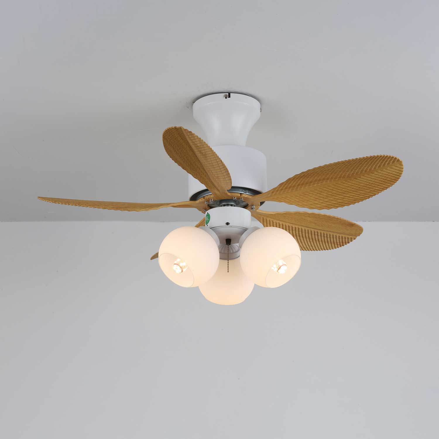 palm-bliss-ceiling-fan-light-anzaz-Walnut Color & White-2