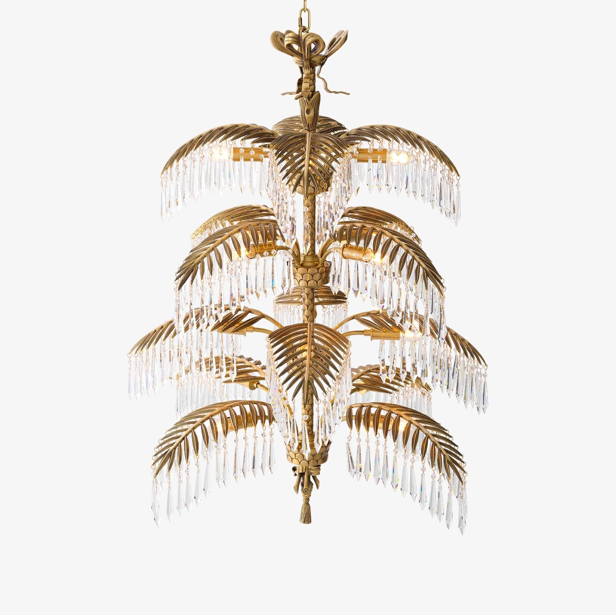 palmera-brass-chandelier-anzaz-Brass & Clear-1